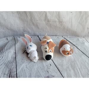 Lot of 3 Secret Life Of Pets Plush Max Snowball Norman McDonald's And TY